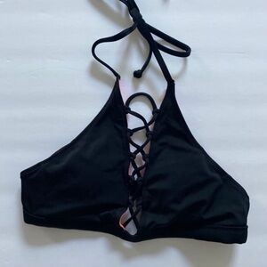 PINK Victoria's Secret Black Swim Bra Top